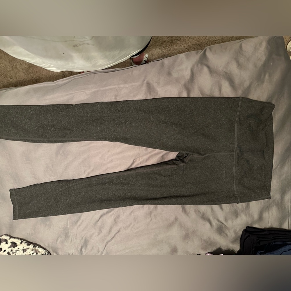 Fabletics grey power hold leggings with pockets